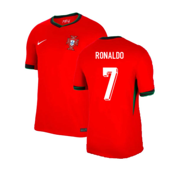 Portugal Nike Home Authentic 2024-2025 Ronaldo 7 Jersey - Red