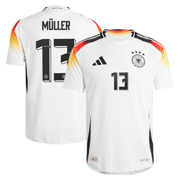 Thomas Muller Germany National Team Authentic adidas 2024 Home Jersey - White