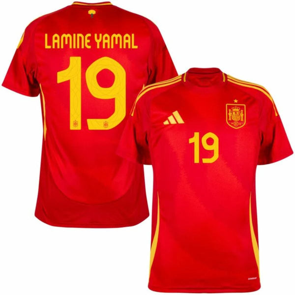 Lamine Yamal 19 adidas Spain Shirt Authentic 2024-2025 Home Jersey - Scarlet