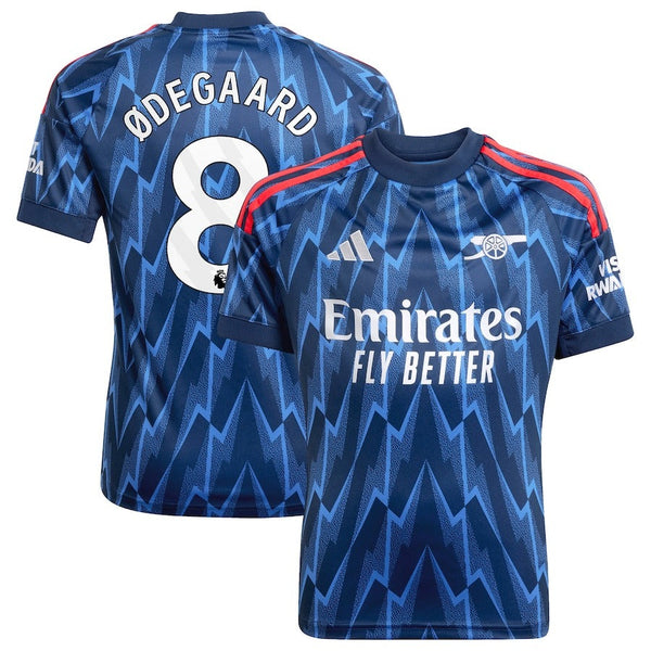 Arsenal adidas Away Shirt 2025-26 - with Ødegaard 8 printing