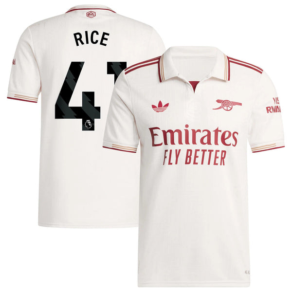 Arsenal adidas Third  Shirt 2025-26 with Rice 41 printing